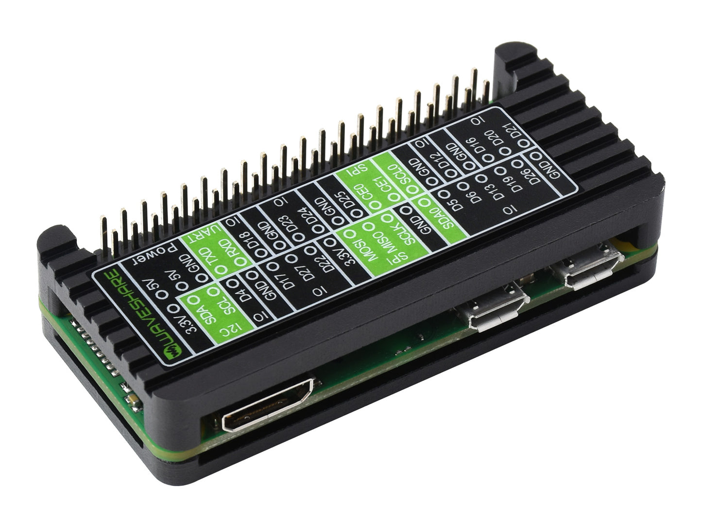Aluminum Alloy Protection Case for Raspberry Pi Zero Series, Fits Zero / Zero 2 W