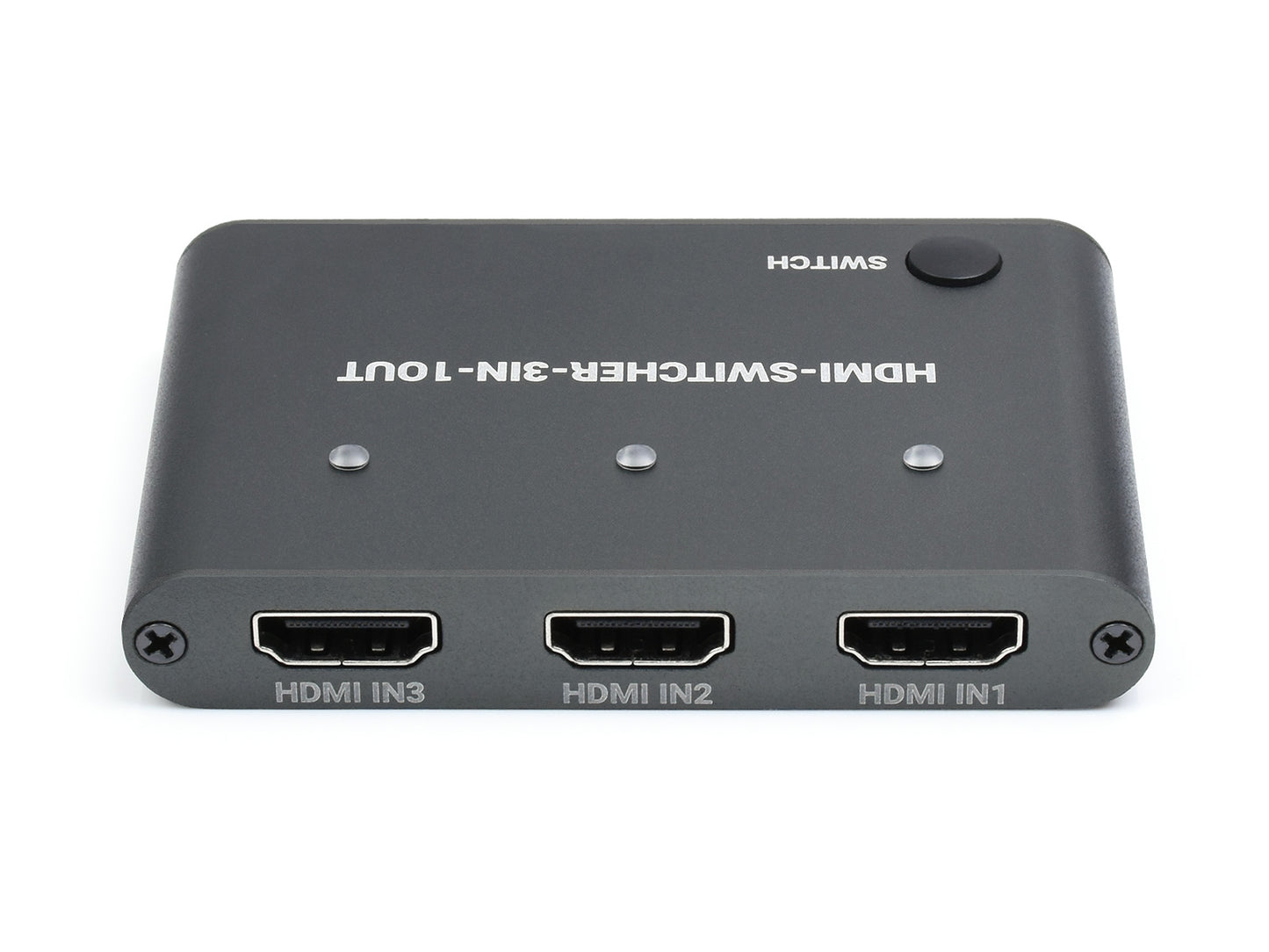 HDMI 4K Switcher, 3 In 1 Out, One-Click Switch
