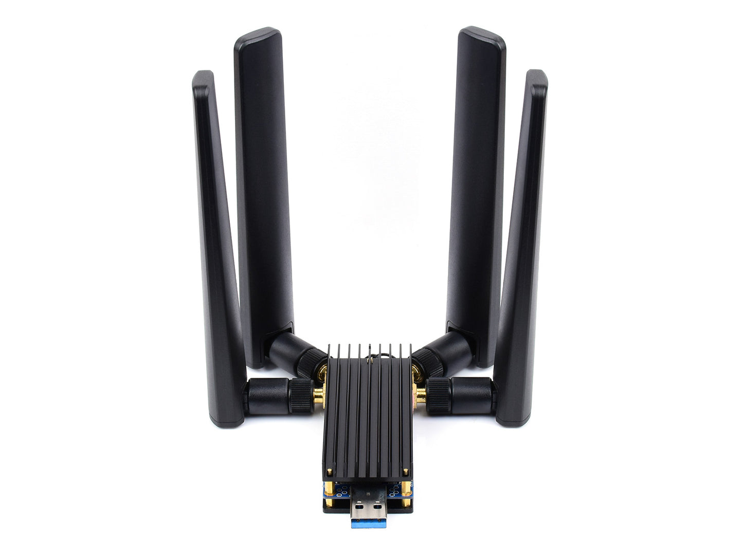5G DONGLE Module, quad antennas, USB3.1 port, Aluminum Alloy Heatsink, M.2 Key B Interface, Options For 5G Module