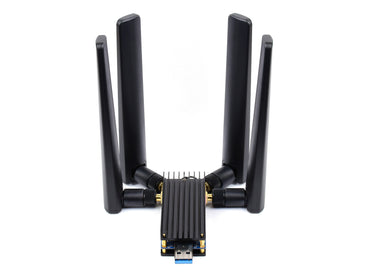 5G DONGLE Module, quad antennas, USB3.1 port, Aluminum Alloy Heatsink, M.2 Key B Interface, Options For 5G Module