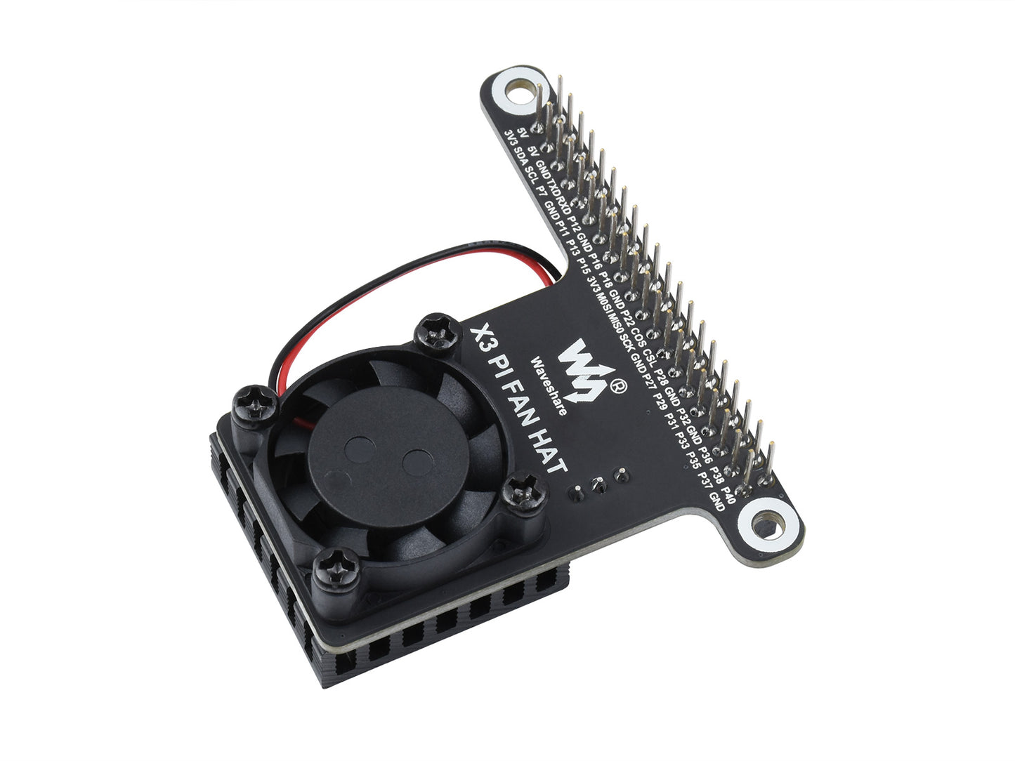 Cooling Fan Expansion Board For RDK X3 Development Board, With 40PIN GPIO Adapter Header