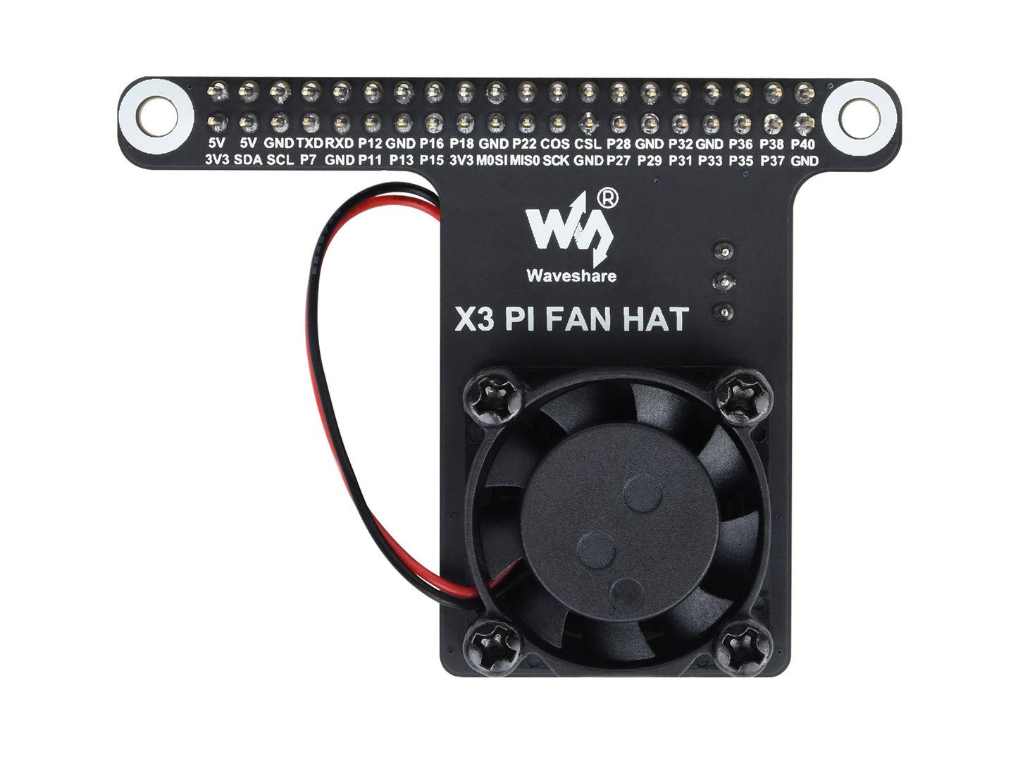 Cooling Fan Expansion Board For RDK X3 Development Board, With 40PIN GPIO Adapter Header