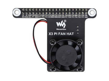 Cooling Fan Expansion Board For RDK X3 Development Board, With 40PIN GPIO Adapter Header