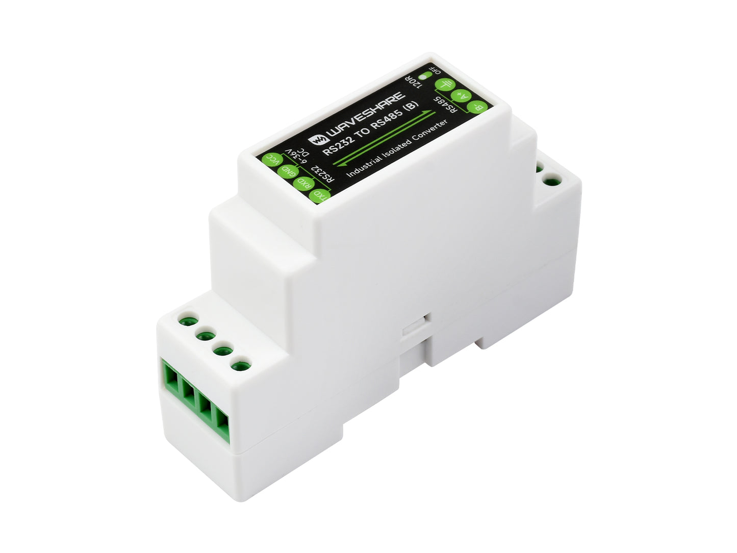 RS232 To RS485 Converter, Active Digital Isolator, Rail-Mount support, 600W Lightningproof &amp; Anti-Surge, Multi-isolation protection
