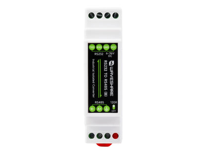 RS232 To RS485 Converter, Active Digital Isolator, Rail-Mount support, 600W Lightningproof &amp; Anti-Surge, Multi-isolation protection