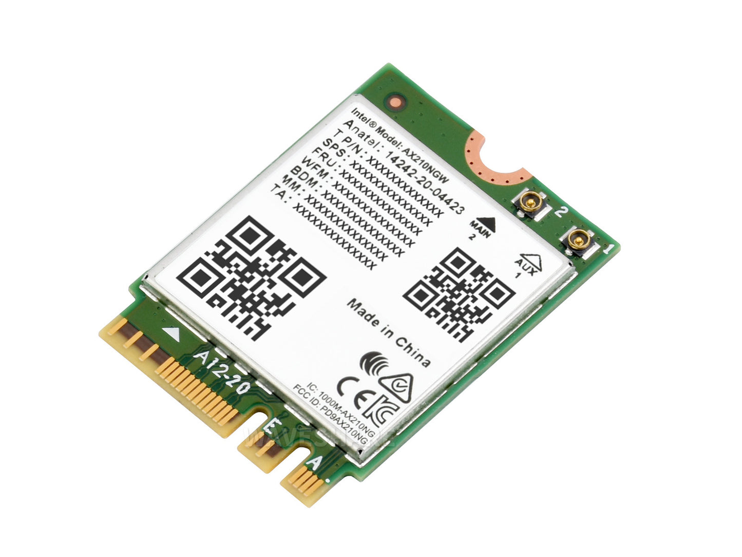 Wireless AX210 NIC, Gigabit Tri-Band Wi-Fi 6E, 802.11AX Standard, Bluetooth 5.3