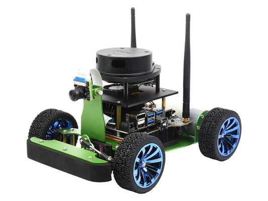 JetRacer Professional Version ROS AI Kit Accessories, Dual Controllers AI Robot, Lidar Mapping, Vision Processing