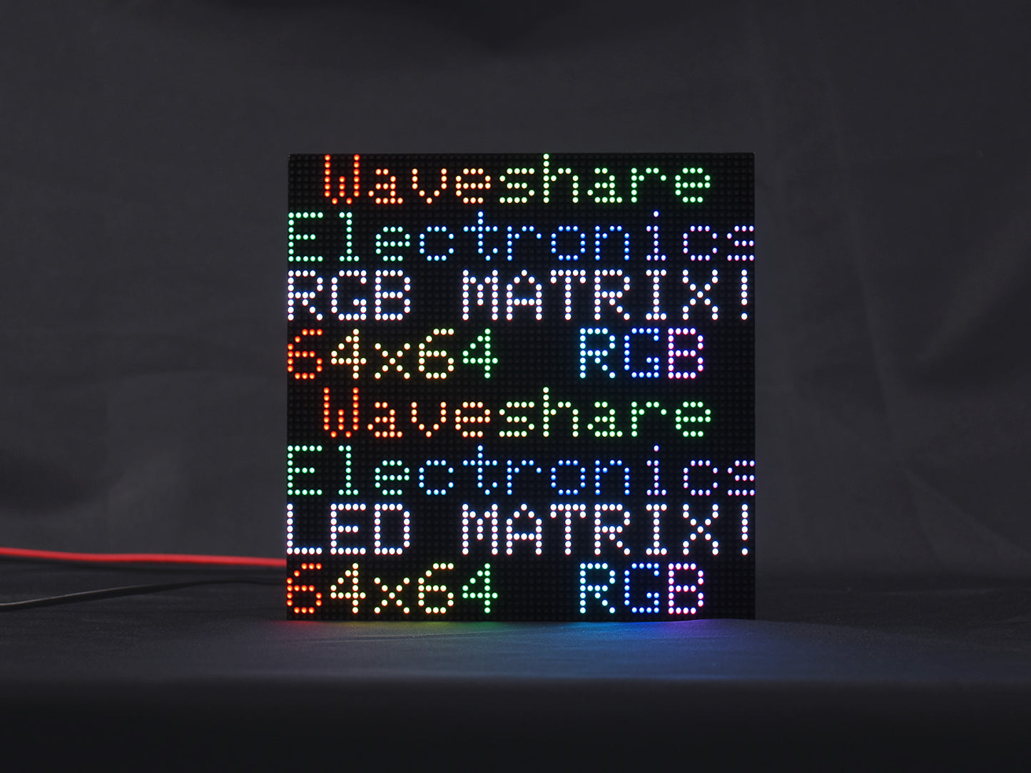 RGB Full-color LED Matrix Panel, 2mm Pitch, 64 × 64 Pixels, Adjustable Brightness, Options For Standard Version / GOB Version