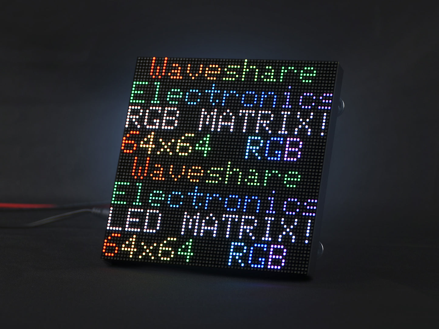 RGB full-color LED matrix panel, 2.5mm Pitch, 64x64 pixels, adjustable brightness