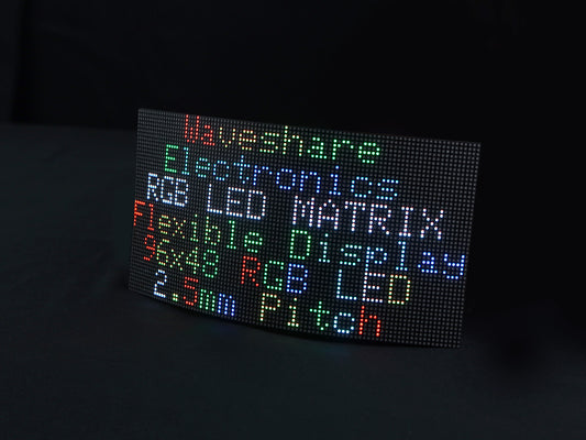 Flexible RGB full-color LED matrix panel, 2.5mm Pitch, 96x48 pixels, adjustable brightness and bendable PCB