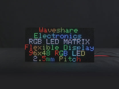 Flexible RGB full-color LED matrix panel, 2.5mm Pitch, 96x48 pixels, adjustable brightness and bendable PCB