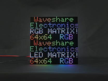 Flexible RGB full-color LED matrix panel, 3mm Pitch, 64x64 pixels, adjustable brightness and bendable PCB