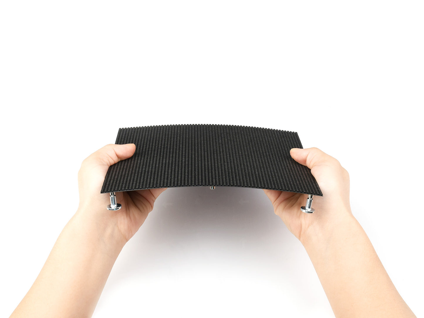 Flexible RGB full-color LED matrix panel, 3mm Pitch, 64x64 pixels, adjustable brightness and bendable PCB