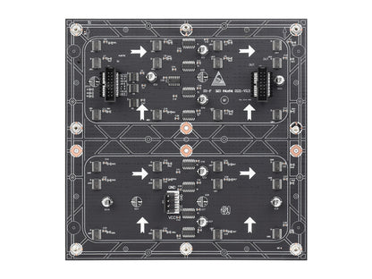Flexible RGB full-color LED matrix panel, 3mm Pitch, 64x64 pixels, adjustable brightness and bendable PCB