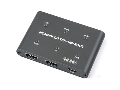 HDMI 4k Splitter, 1 In 4 Out, Share One HDMI source
