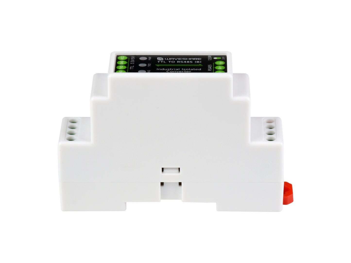 Rail-mount TTL To RS485 Galvanic isolated Converter, 600W Lightningproof &amp; Anti-Surge, Multi-Isolation Protection
