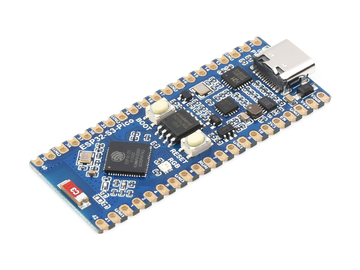 ESP32-S3 Microcontroller, 2.4 GHz Wi-Fi Development Board, dual-core processor with frequency up to 240 MHz