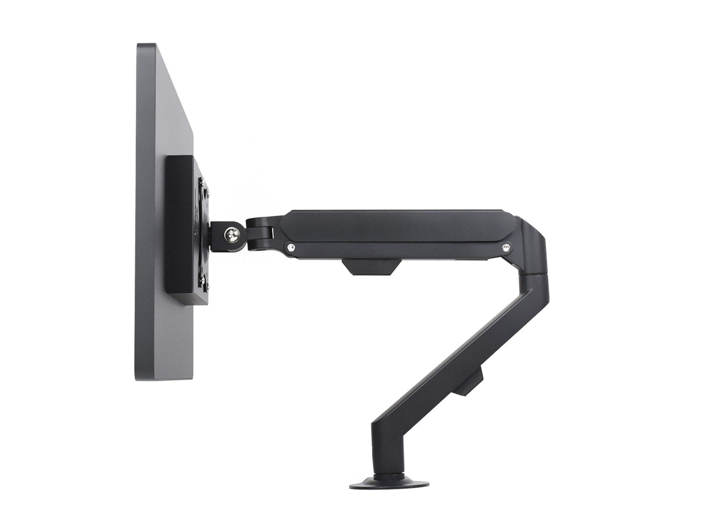 Gas Spring Monitor Arm for 17~30 inch display monitor, Free height adjustment, supports multi-angle rotation and expansion