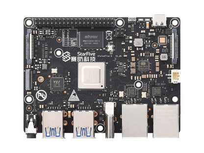 VisionFive2 RISC-V Single Board Computer, StarFive JH7110 Processor with Integrated 3D GPU, base on Linux