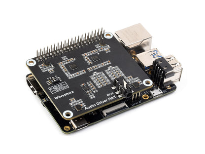 Audio Driver Board for RDK X3 Development Board, Supports Audio Playback And Recording, Stereo Encoding / Decoding, Onboard Headphone Jack And 4-Ch Microphones