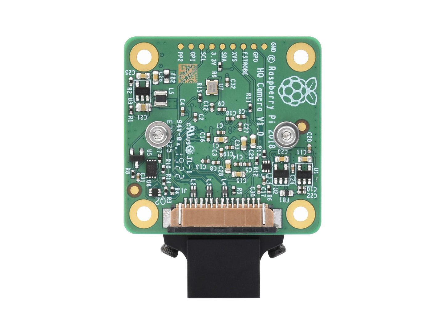 Raspberry Pi High Quality Camera M12, 12.3MP IMX477R Sensor, High Sensitivity, Supports M12 mount Lenses
