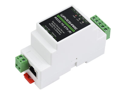 Industrial serial server, RS232 to RJ45 Ethernet, TCP/IP to serial, rail-mount support, with POE function(optional)