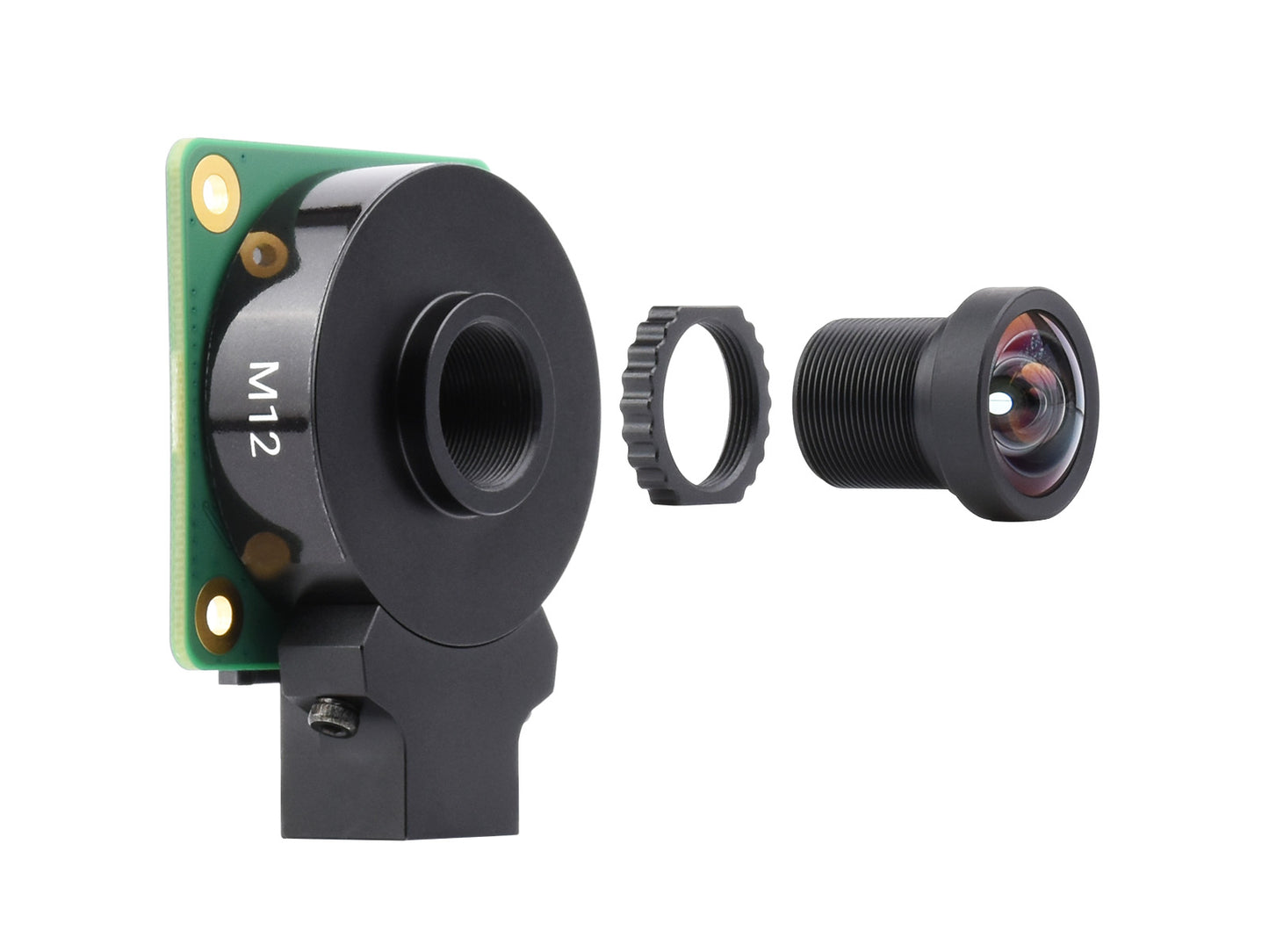 M12 High Resolution Lens, 12MP, 113° FOV, 2.7mm Focal length, Compatible with Raspberry Pi High Quality Camera M12