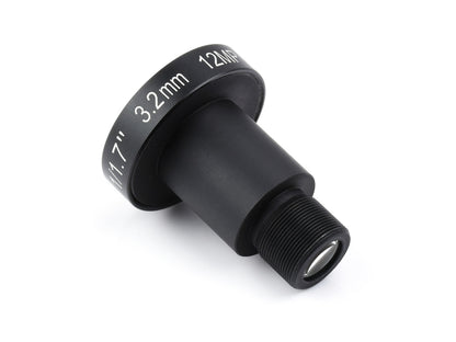 M12 High Resolution Lens, 12MP, 160° FOV, 3.2mm Focal length, Compatible with Raspberry Pi High Quality Camera M12
