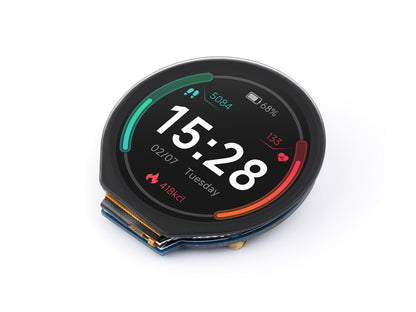 1.28inch Round LCD Display Module with Touch panel, 240×240 Resolution, IPS, SPI And I2C Communication
