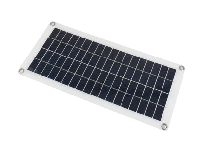 Semi-flexible Polycrystalline silicon Solar Panel (18V 10W), Supports 5V regulated output