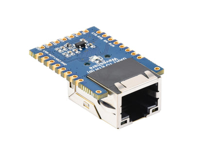 TTL UART to Ethernet Mini Module, Castellated Holes With Immersion Gold Design, Highly Integrated Packaging