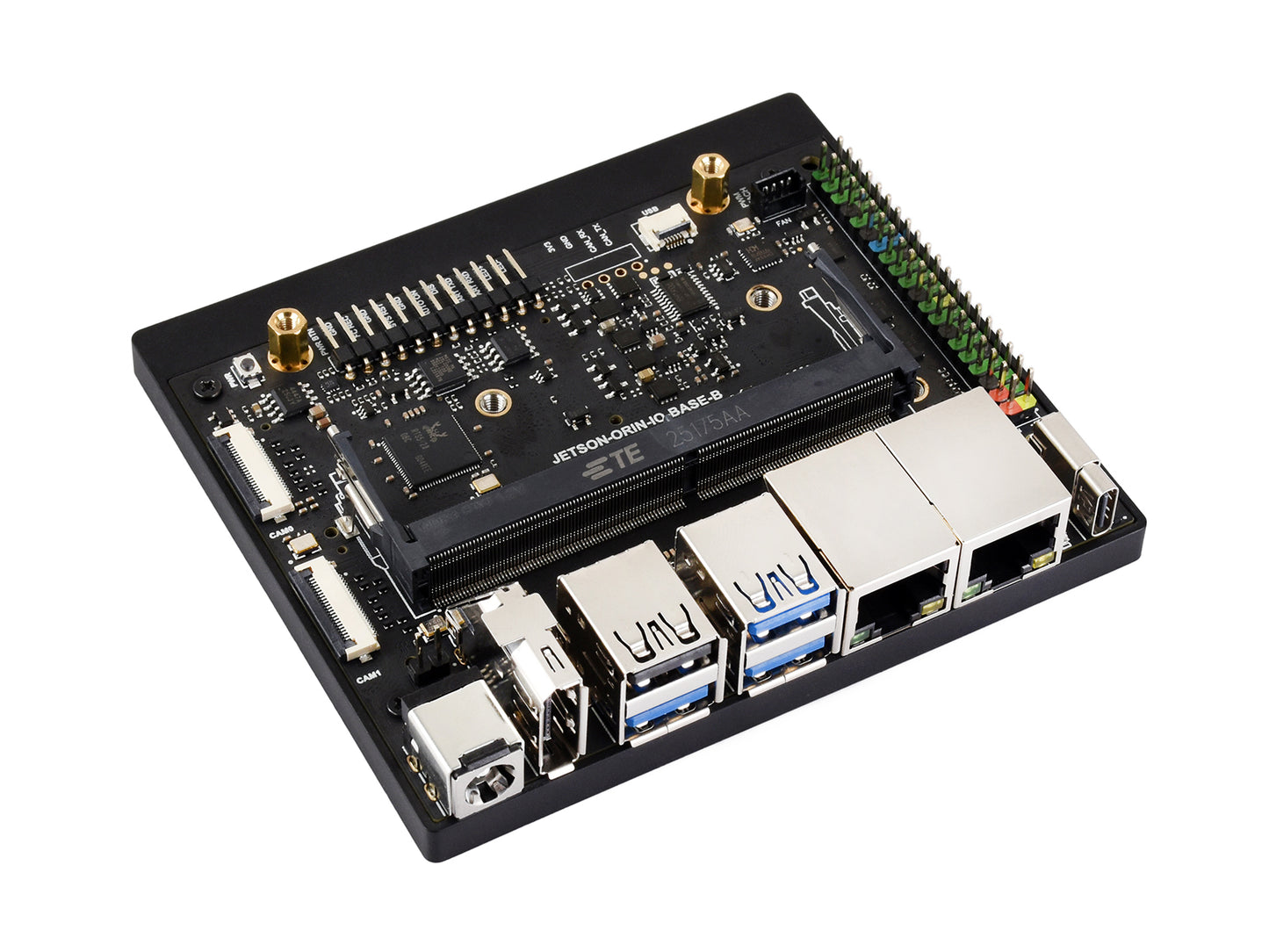 Waveshare Jetson Orin Nano / NX Super Dual Ethernet Base Board, Based On Jetson Orin Nano And Jetson Orin NX Module