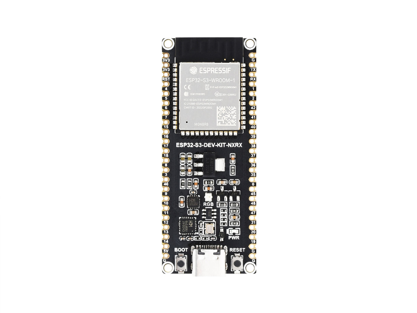 ESP32-S3 Microcontroller, 2.4GHz Wi-Fi Development Board, 240MHz Dual Core Processor, ESP32-S3-WROOM Module, Options For 8MB / 16MB / 32MB Flash and 8MB / 16MB PSRAM