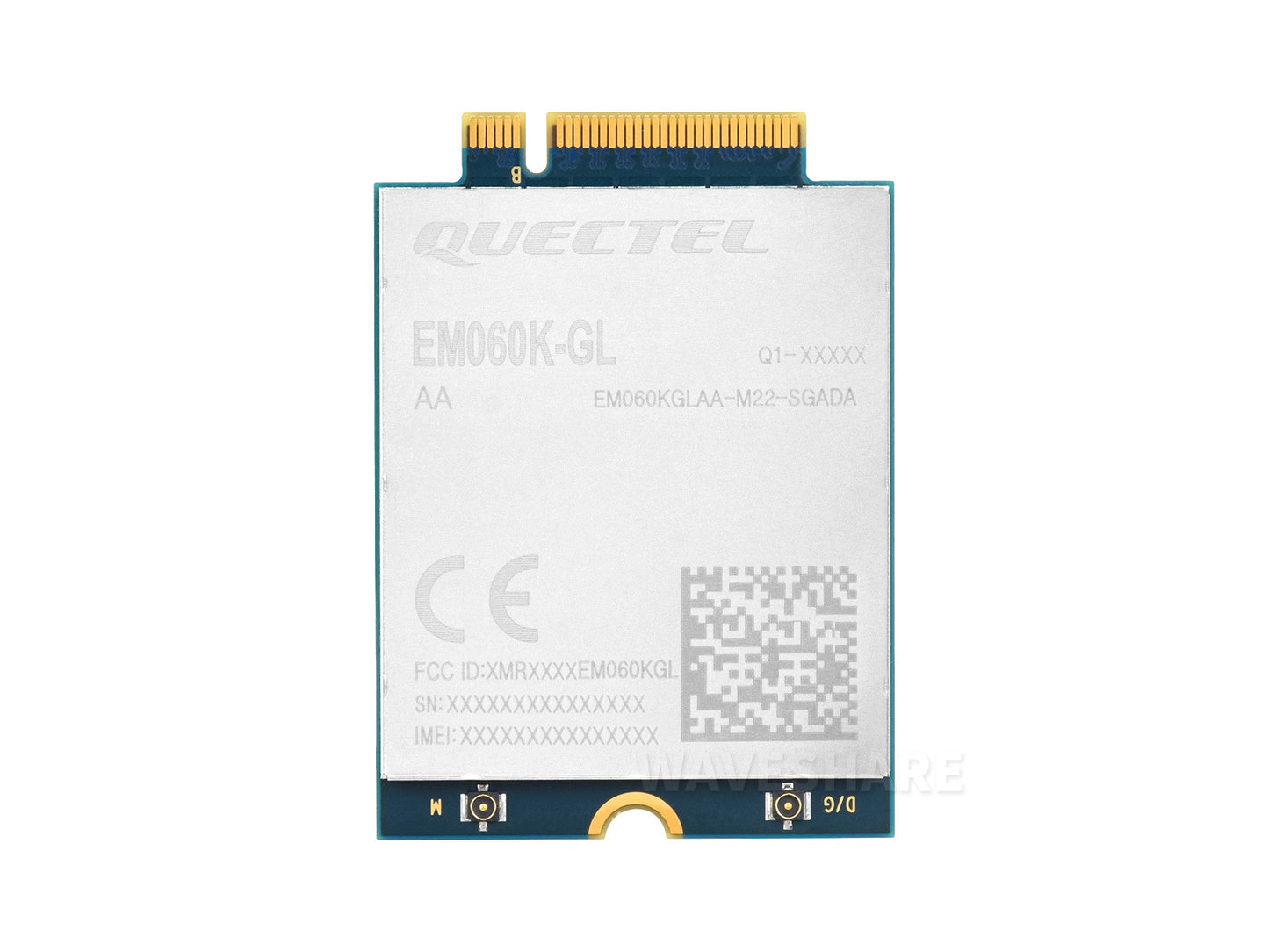 Quectel EM060K-GL Module, LTE-A Cat 6 module with M.2 form factor, Global Multi-band GNSS Positioning