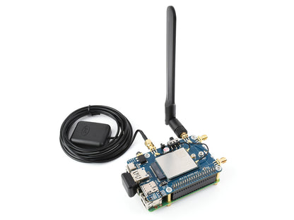 Raspberry Pi LTE Cat 6 Communication HAT, LTE-A Global Multi-band, GNSS Positioning, comes with EM060K-GL Module