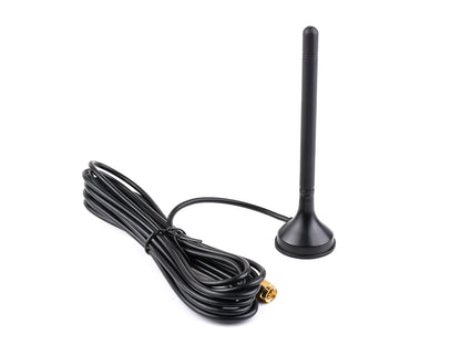 LPWA Outdoor Waterproof Antenna, 5dBi High gain with magnetic base, LoRa Antenna, 4G/3G/2G/LPWA Support, options for Frequency Version