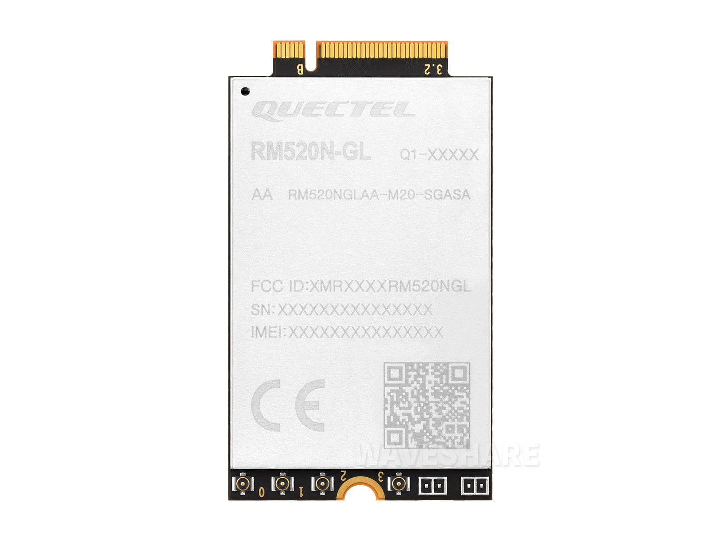 Quectel RM520N-GL IoT 5G Global Band Module, 5G Sub-6G Module, M.2 Form Factor With 3GPP 5G Release 16 Specification