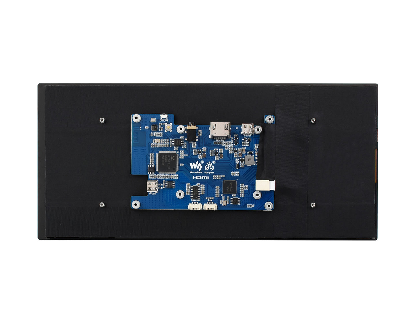 10.4inch QLED Quantum Dot Display, Capacitive Touch, High Brightness, 1600×720, Optical Bonding Toughened Glass Panel, HDMI Interface