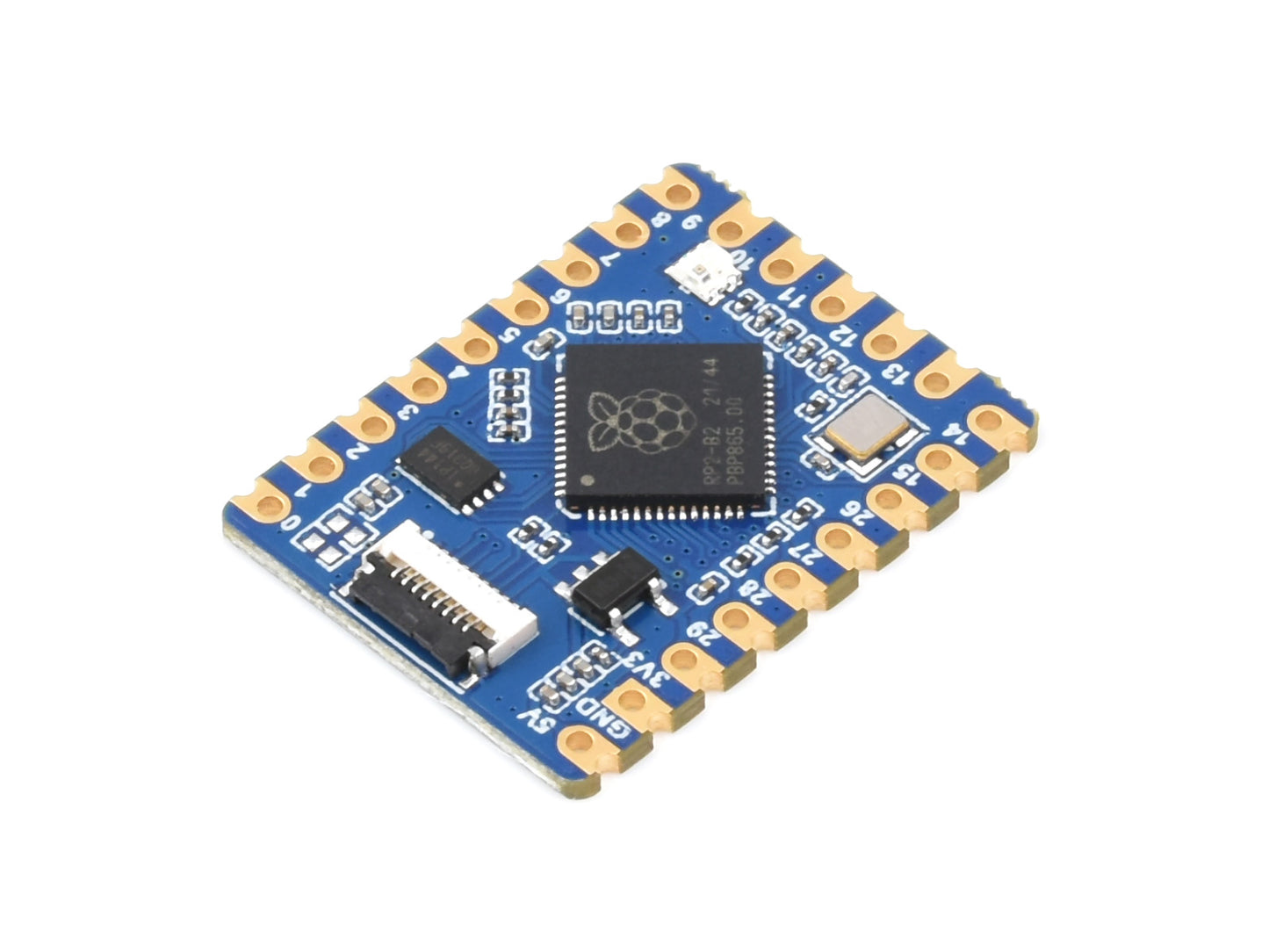 Waveshare RP2040-Tiny Development Board, Based On Official RP2040 Dual Core Processor, USB Port Adapter Board Optional