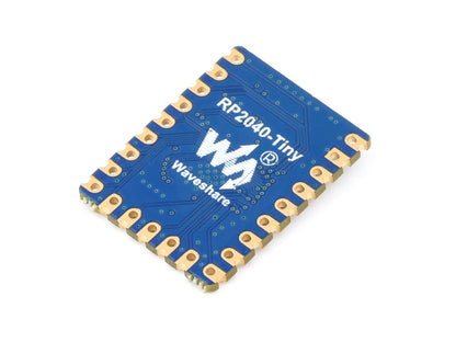 Waveshare RP2040-Tiny Development Board, Based On Official RP2040 Dual Core Processor, USB Port Adapter Board Optional