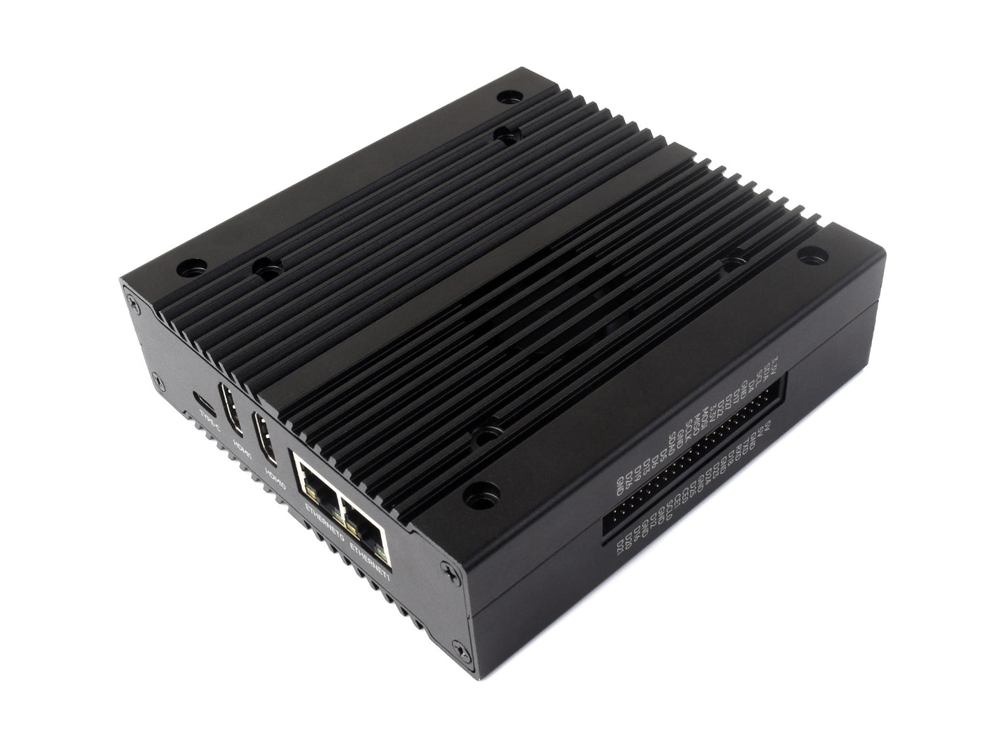 NAS Multi-functional Mini-Computer Designed for Raspberry Pi Compute Module 4 (NOT included), Network Storage, Dual Solid State Drive slots