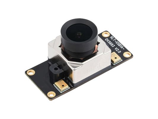 OV5693 5MP USB Camera, Fixed-focus, Auto Focusing, M12 Camera Module, Onboard Dual Microphones