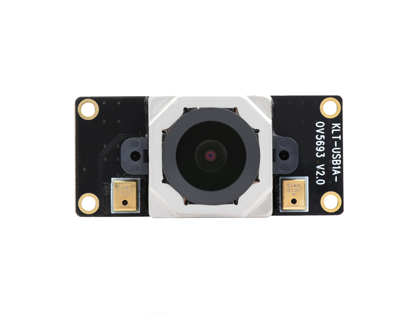 OV5693 5MP USB Camera, Fixed-focus, Auto Focusing, M12 Camera Module, Onboard Dual Microphones