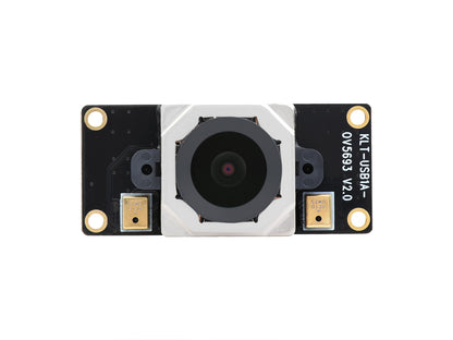 OV5693 5MP USB Camera, Fixed-focus, Auto Focusing, M12 Camera Module, Onboard Dual Microphones