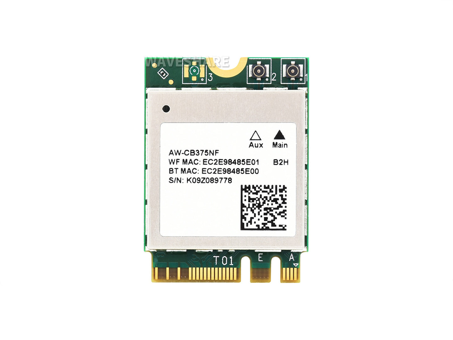 AW-CB375NF Dual-Band Wireless NIC, 2.4G/5GHz Dual-Band WiFi 5, RTL8822CE-CG Core, Bluetooth 5.0, Supports BLE