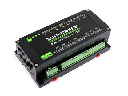 Modbus RTU 16-Ch Relay Module, RS485 Interface, With Multiple Isolation Protection Circuits