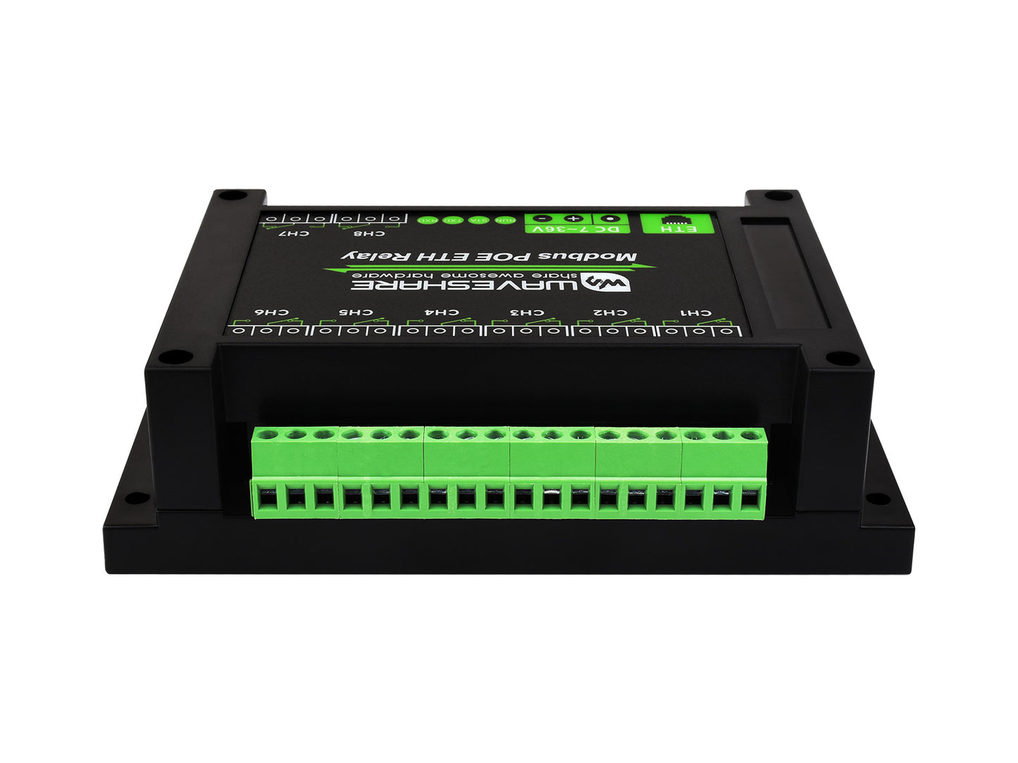 8-ch Ethernet Relay Module, Modbus RTU/Modbus TCP Protocol, PoE port Communication, With Various Isolation And Protection Circuits