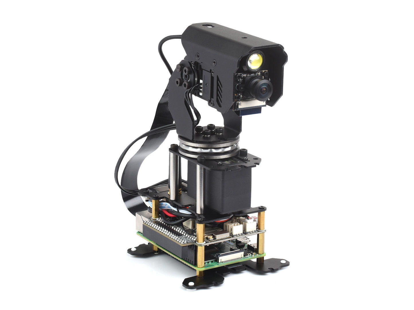 360° Omnidirectional High-Torque 2-Axis Expandable Pan-Tilt Camera Module, Driven By Serial Bus Servos, Based On General Driver Board For Robots