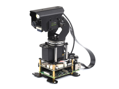 360° Omnidirectional High-Torque 2-Axis Expandable Pan-Tilt Camera Module, Driven By Serial Bus Servos, Based On General Driver Board For Robots