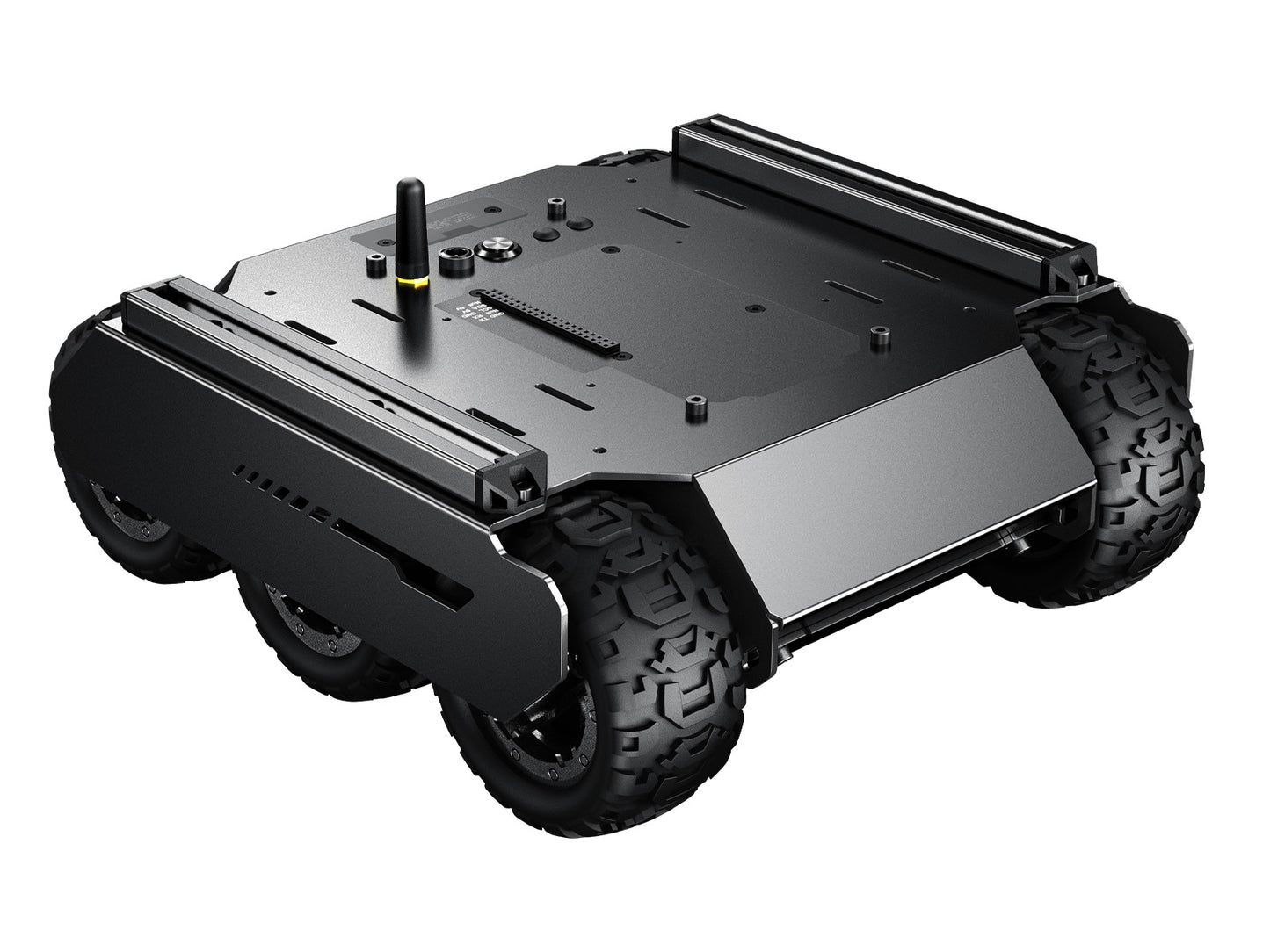 Flexible And Expandable 6x4 Off-Road UGV, With Extension Rails and ESP32 Slave Computer, 6 wheels 4WD Mobile Robot Chassis